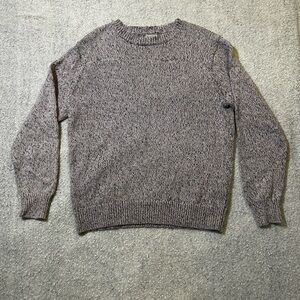 J. Crew Linen Cotton Women’s Speckled Cream, Pink, Navy Crewneck Sweater Size M